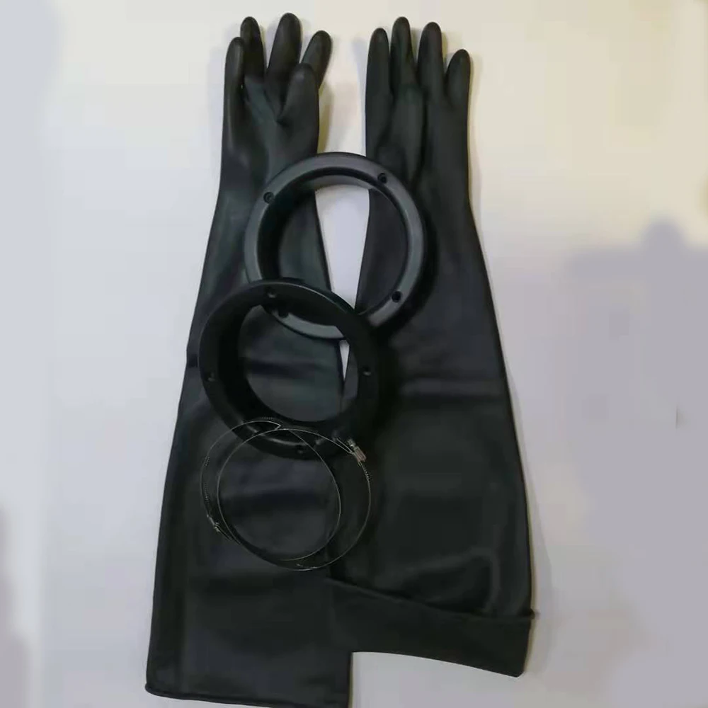 JL 80*20cm Sand Blasting Gloves sand blaster gloves /gloves holder /clamp for sandblasting cabinet | Инструменты