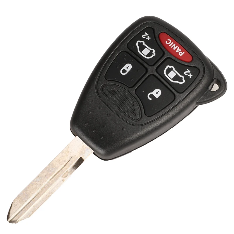 4 Buttons Panic Jingyuqin 3/4/5/6 Кнопки дистанционного Fob ключа автомобиля чехол Shell для Dodge Dakota Durango Зарядное устройство Jeep Grand Cherokee Chrysler 300 города - Цвет: 4 Buttons Panic