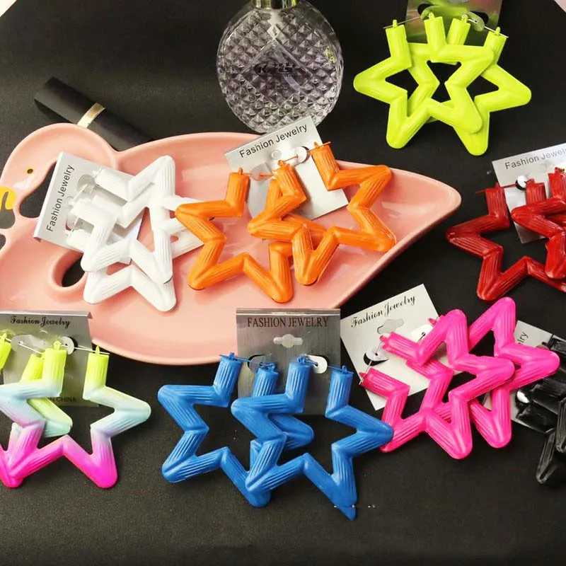 Женские серьги кольца в стиле панк украшения для вечеринок знаменитостей