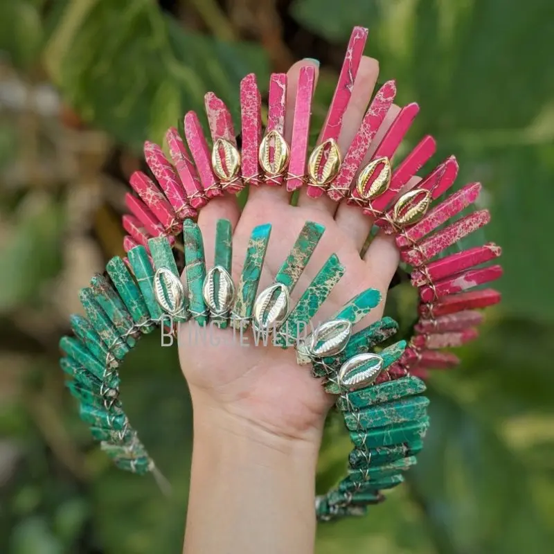 

Mermaid Crystal Halo Crown Festival Hairpiece Turquoise Crown HJ39381