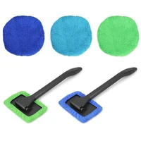 c microfiber auto window cleaner long handle car wash brush rag windshield glass wiper car cleaning brush detailing care