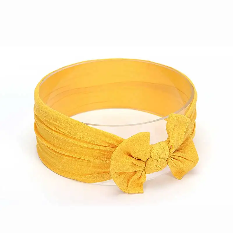 Детский тюрбан для девочек Повязка на голову с бантом и узлом Эластичная резинка