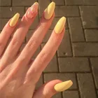 24 шт., накладные ногти желтого цвета
