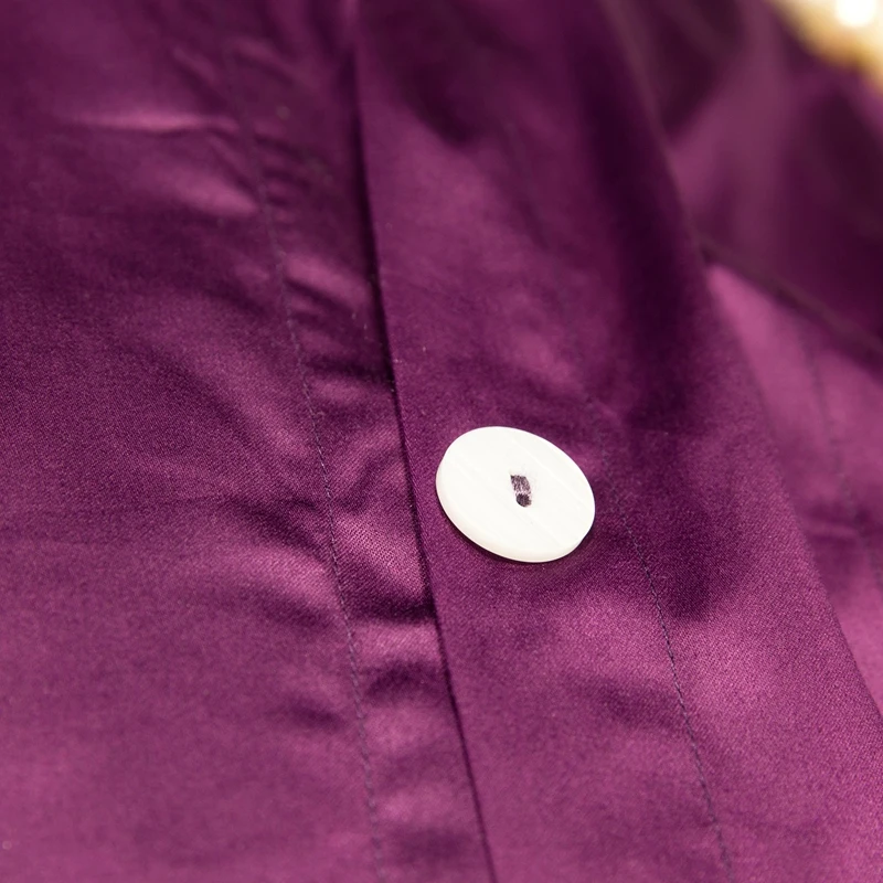 2019 1200TC Египетский хлопок аристократическое фиолетовое постельное белье