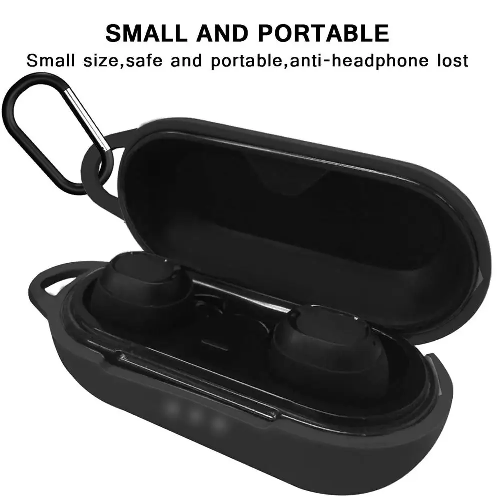Чехол для Bluetooth гарнитуры противоударный силиконовый чехол наушников с крючком