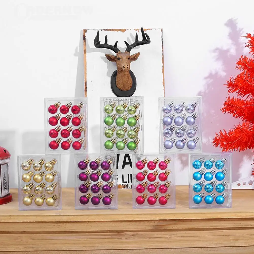 

20MM Glitter Chic Christmas Ball Christmas Ornaments Baubles Hanging Xmas Tree Ornaments Christmas Decorations for Home