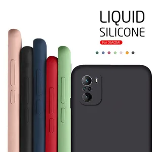 For Poco F3 Case For Xiaomi Poco F3 M3 X3 NFC Funda Cover Coque Soft
Original Liquid Silicone Back Cover For Poco F3 Coque Funda