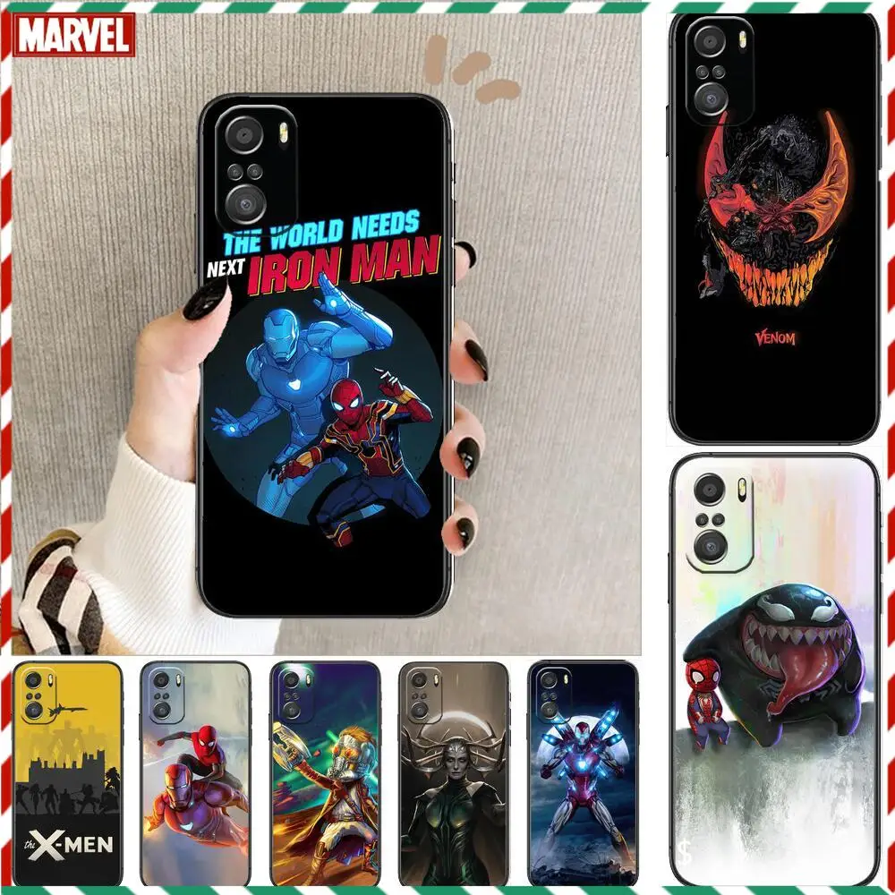 

marvel Spiderman-venom For Xiaomi Redmi Note 10S 10 9T 9S 9 8T 8 7S 7 6 5A 5 Pro Max Soft Black Phone Case