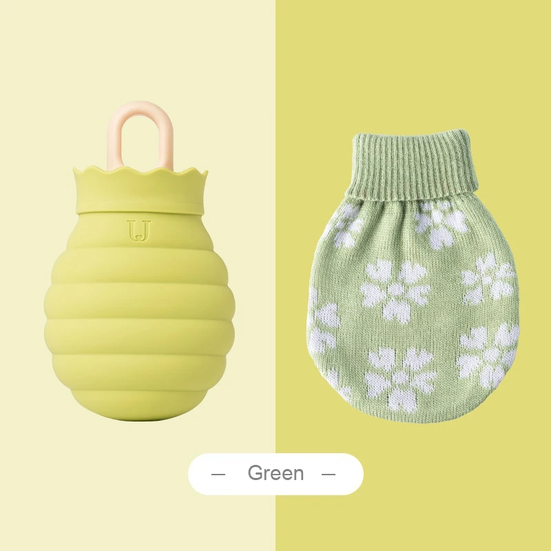 Hot Water Pouch Microwave Heating Silicone Bottle Knit Cover Living Winter Hand Warm Portable Bag for Children | Бытовая техника