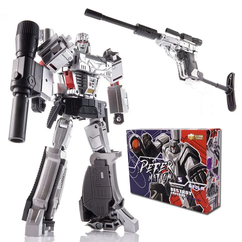 Jinbao трансформер Galvatron megoбрюn Mgtron металлическая цветная версия H9 модель пистолета G1 Мини карманная экшн-фигурка Робот Игрушки