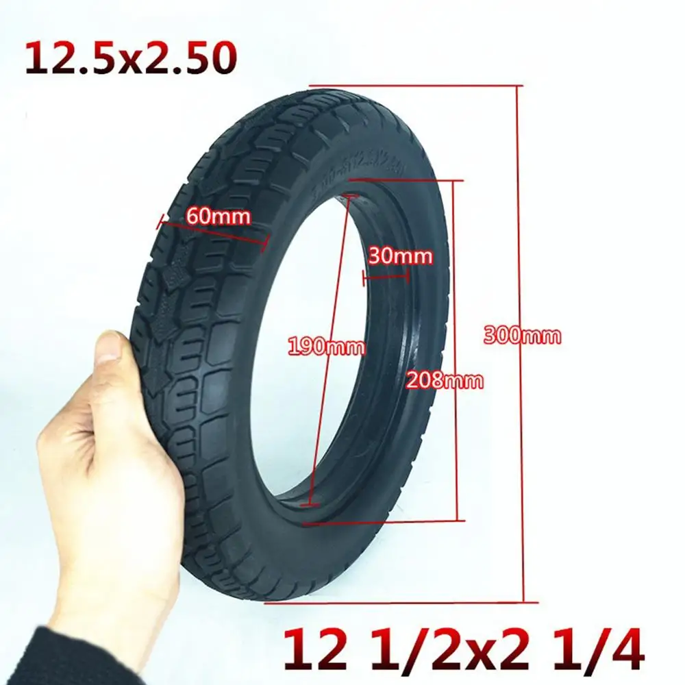 

12.5*2.50 Solid Tire 12 1/2X2 1/4 (62 -203) Air Free Puncture-proof Solid Tyre