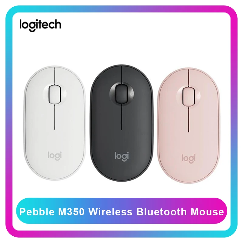 Logitech Pebble оригинальная Беспроводная Bluetooth мышь Mini & Thin 1000 точек/дюйм 100 г Высокая