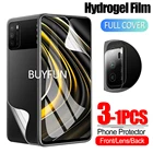 Гидрогелевая пленка Poco m3 pro для Xiaomi Poco m3, Защитная пленка для экрана на Xaomi Little Pock Poco m3pro, Защитная пленка для стекла камеры