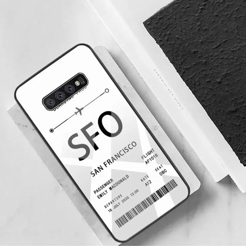 Чехол-накладка для Samsung S20 Plus S7 S8 S9 S10 Note 8 9 10 закаленное стекло | Мобильные телефоны