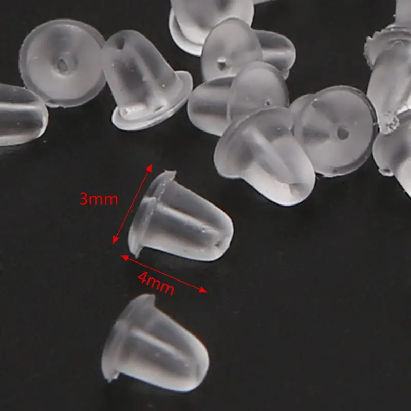 200 шт. задняя мягкая прозрачная панель для ушей | Украшения и аксессуары