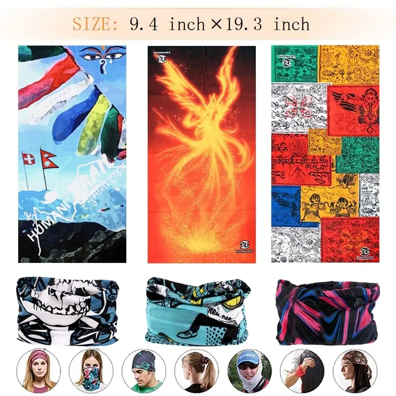 

High quality Windproof Bicycle Seamless Magic Bandana Cycling Headband Outdoor Sport Ski Bandana Headwear Mask Bicycle Scarf