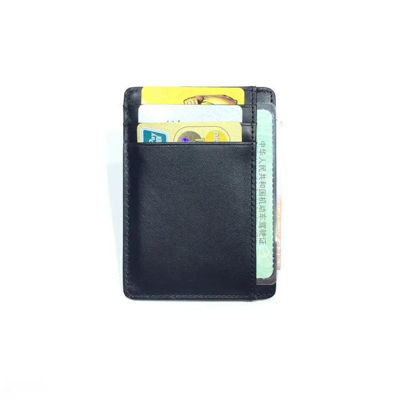 

Multi-function Genuine Leather Card Holder Wallet Licence Holder Card Organizer Portable Credit Card Holder