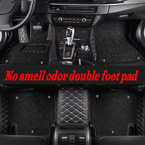 Black Beige Роскошные автомобильные коврики для всех моделей для Honda Everus Crider Acura CDX MDX RDX коврики для автомобилей TL TLX ZDX Spirior - Название цвета: Black Beige