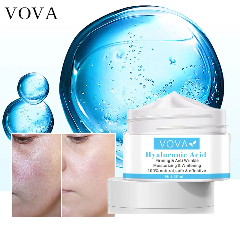 

VOVA Hyaluronic Acid Moisturizing Face Cream For Dry Skin Hydrating Anti Wrinkle Reduce Fine Lines Anti Aging Whiten Skin Care