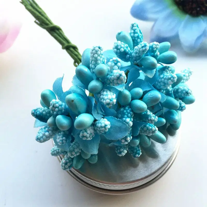 WedFavor 120 шт. мини цветочные тычинки искусственные фрукты Пип ягоды бутон для