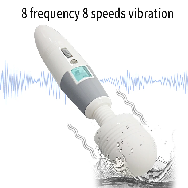Большая волшебная палочка вибраторы для женщин с ЖК-дисплеем Стимулятор точки G