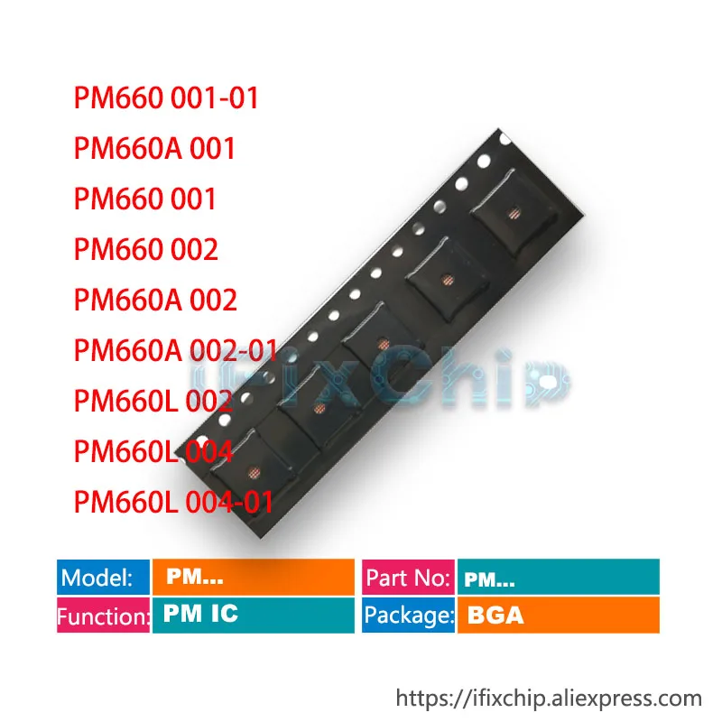 10 шт./лот микросхема PM660 001-01 PM660A 001 002 002-01 PM660L 004 Power PM IC PMIC | Электронные компоненты и