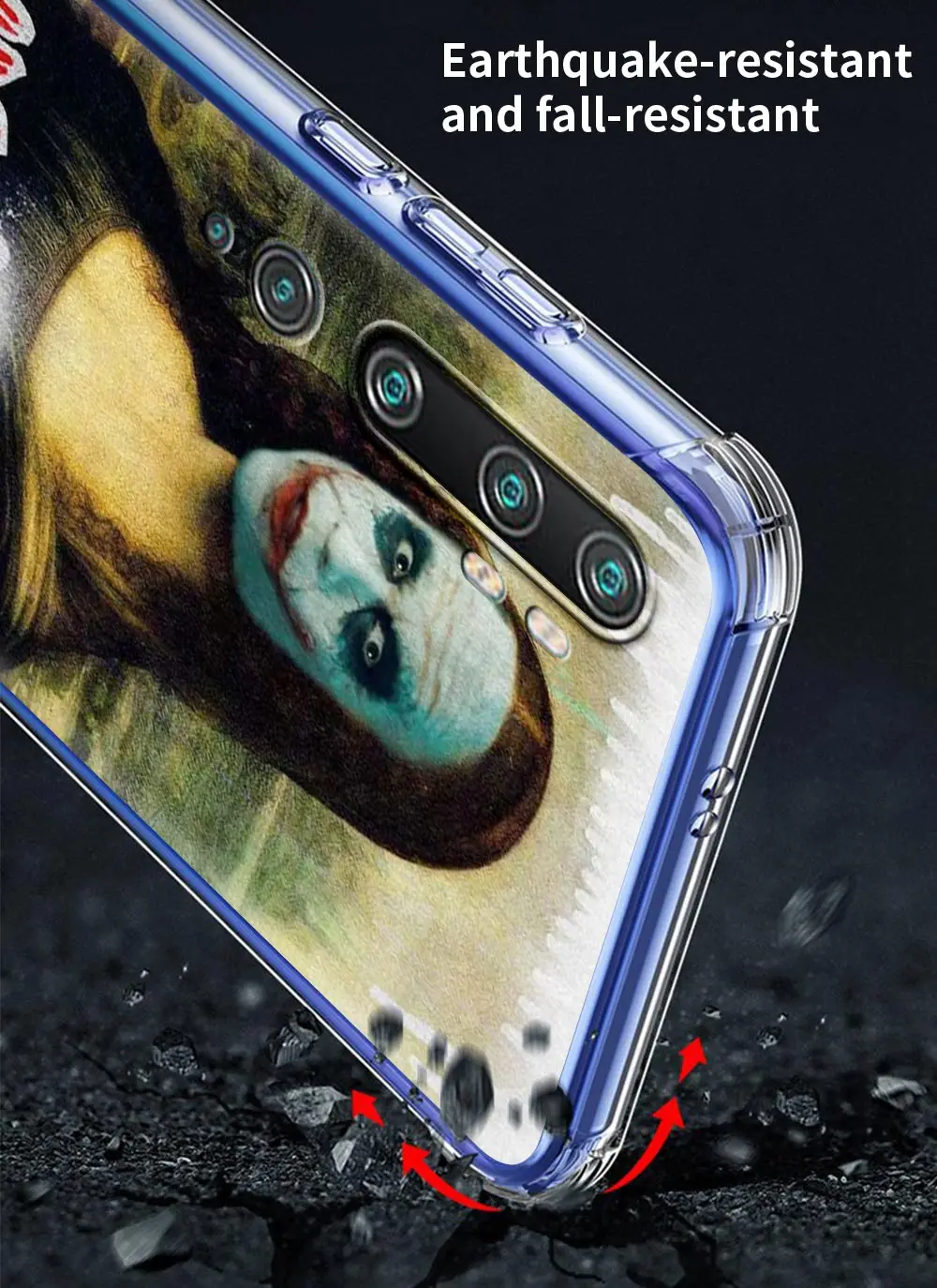 

Painting Mona Lisa Airbag Phone Case for Xiaomi 9T Pro Note 10 Lite Pro 5G CC9E A2 Poco X2 M2 F2 Pro X3 NFC 10T Lite C3 Shell