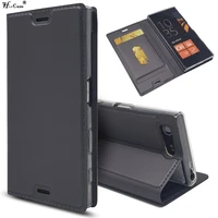 leather flip wallet case for sony xperia xz5 xz4 xz2 xz premium xa1 plus xa2 ultra l2 l4 xperia 5 10 ii 20 magnetic stand cover