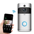Камера Дверной Видеозвонок HD Wi-Fi, беспроводной дверной звонок с детектором движения, Аудио динамиком, ночным видением, домашняя камера видеонаблюдения