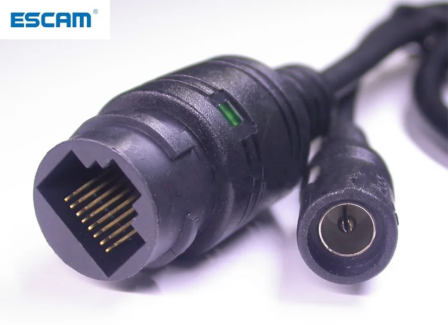 

ESCAM LAN cable for CCTV IP camera board module (RJ45 / DC) standard type without 4/5/7/8 wires , 1x status LED