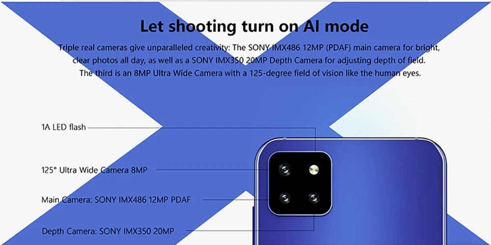 Cubot X20 Pro Смартфон SONY AI режим тройная камера 6," FHD+ экран капли воды сотовый телефон 6 ГБ RAM+ 128 ГБ ROM Памяти Android 9,0 Лицо ID Cellura Helio P60 Процессор 4000 мАч Большая Батарея 4G