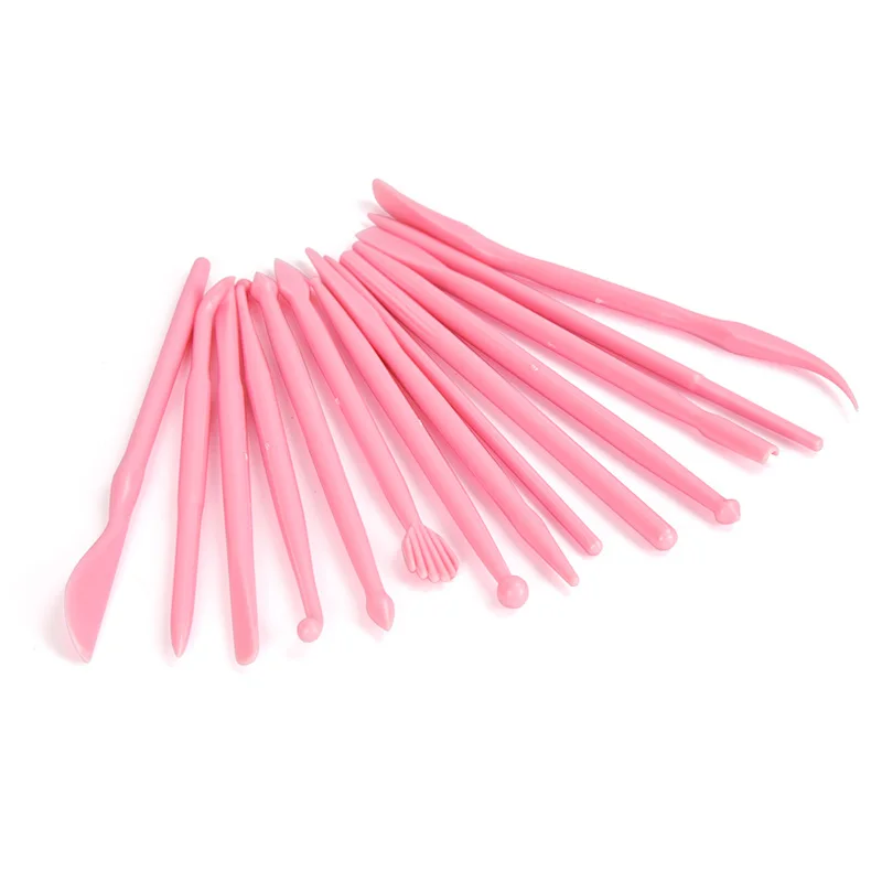 

Pottery Tools Embossing 14pcs/set of Plastic Carving Tools Soft Clay Pattern DIY Ceramic Texture Sculpture Modeling Tools