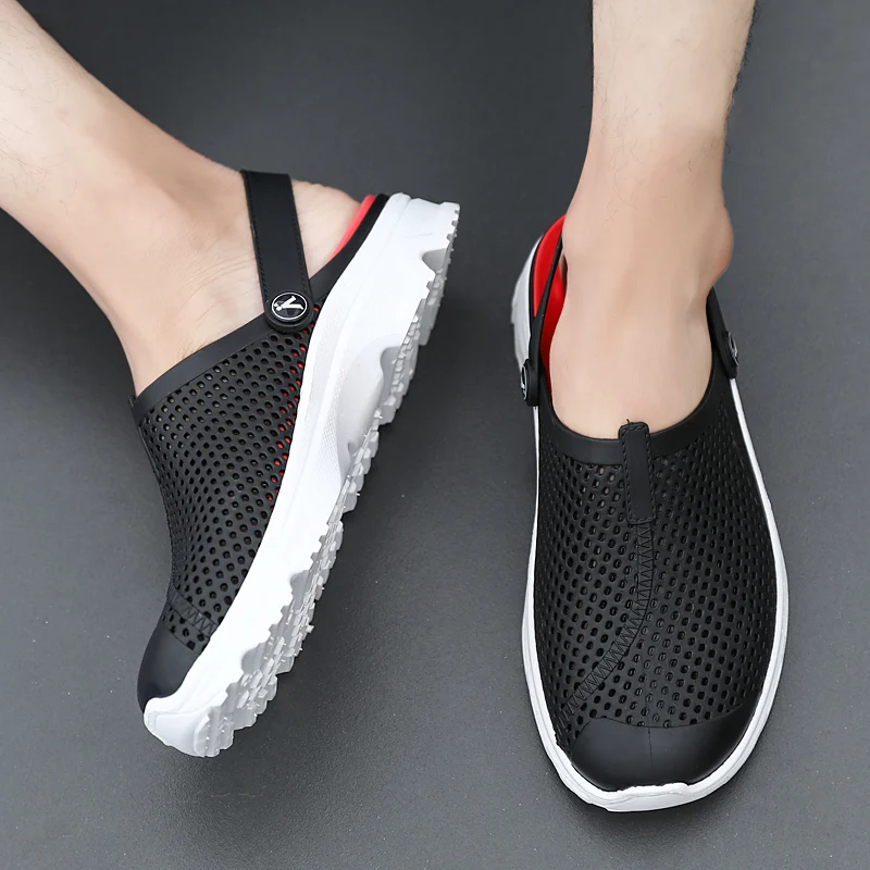 Мужская обувь Повседневная без шнуровки и молнии на Сабо 2020 новый летний сад с