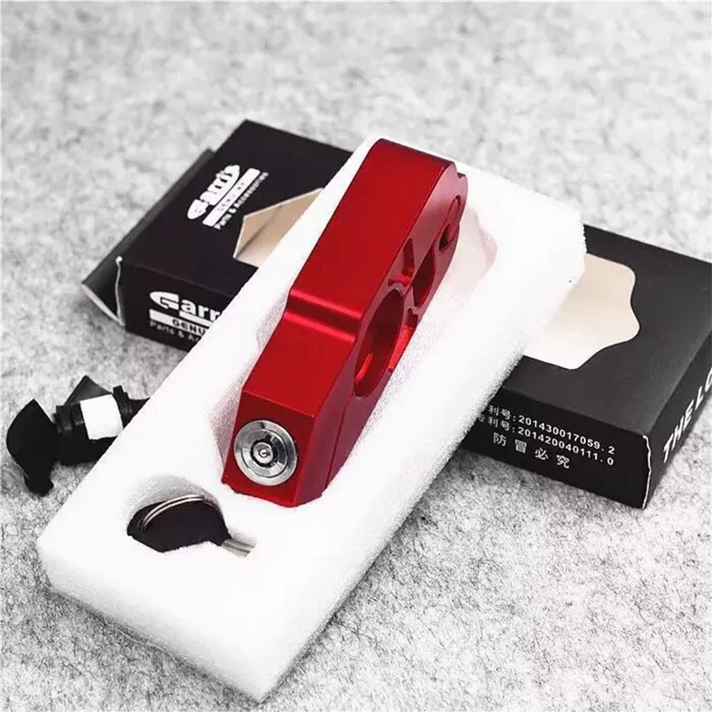 Motorcycle Anti-theft Aluminum Handle Grip Brake Lever Lock FOR YAMAHA TMAX 530 CYGNUS L FAZER8 SR400 MT-07 FZ6R FZ6N ETC. | Автомобили и