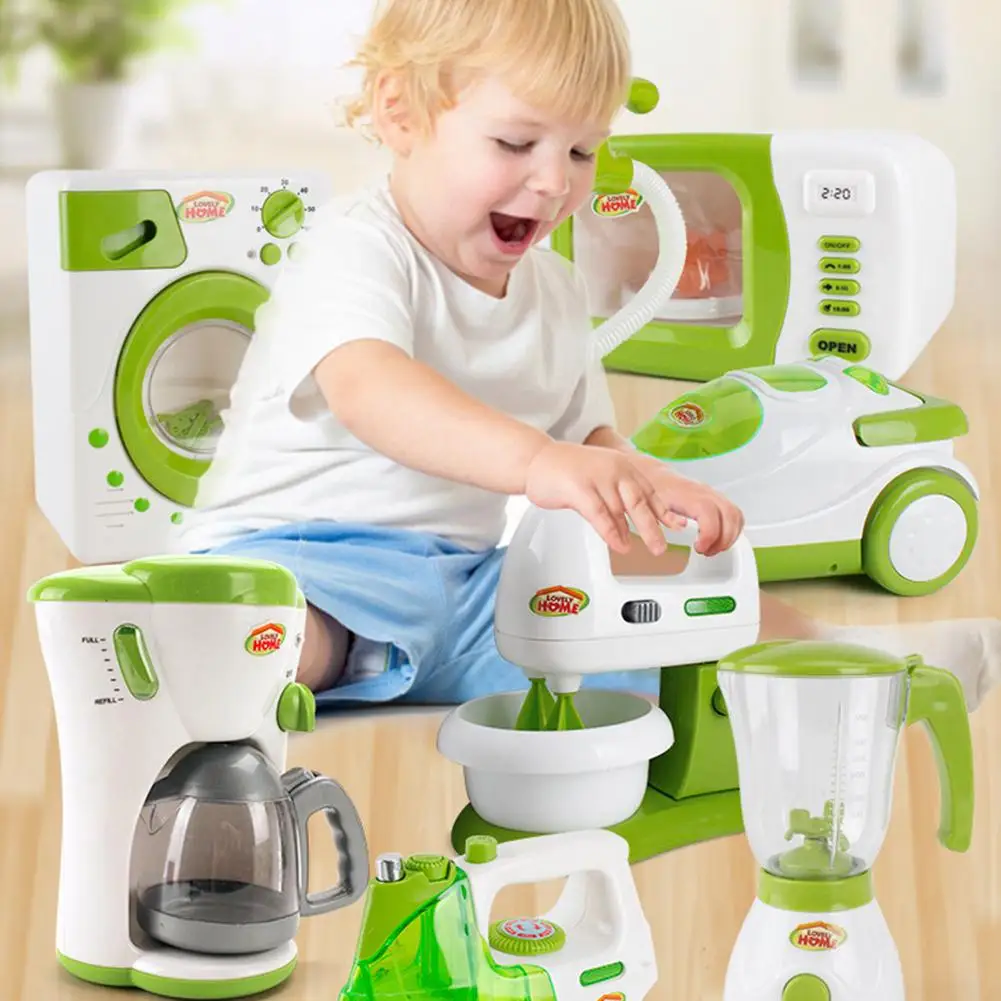 

Kids Educational Simulation Mini Home Appliances Kitchen Pretend Play Toy Gift