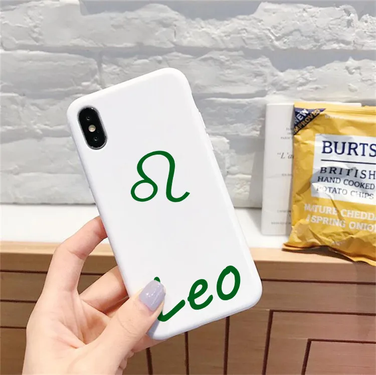 Funny 12 Zodiac Sign phone Case for IPhone X XR Xs Max 11 8 7 6 Plus 6S SE Soft Silicone Cover Coque Constellation | Мобильные