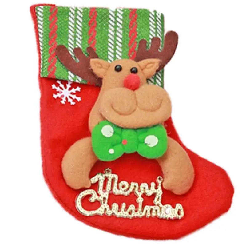 Рождественский подарок носок в стиле ретро дети Дерево Кулон Праздник старый