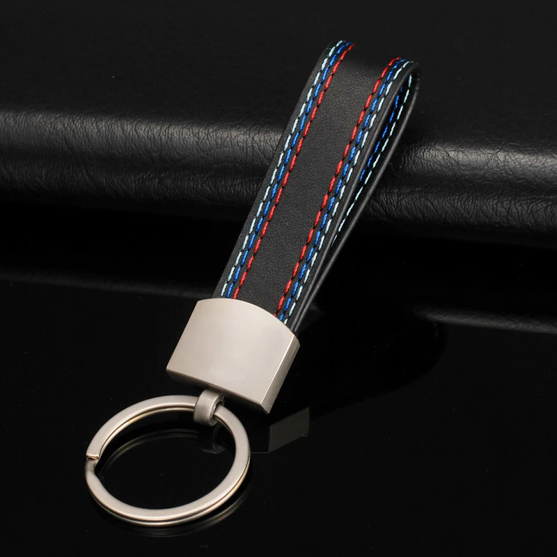 Автомобильный брелок 3D логотип металл + искусственная кожа модный подходит для Bmw