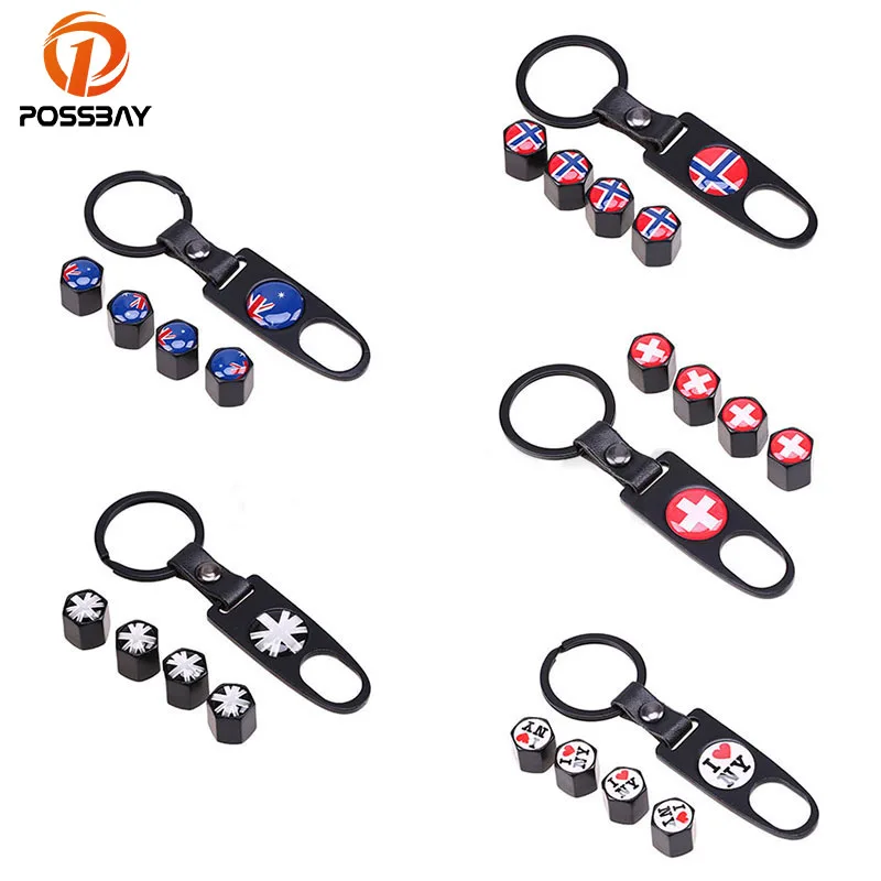 Автомобильные воздушные клапаны POSSBAY крышки австралийского/английского/я люблю