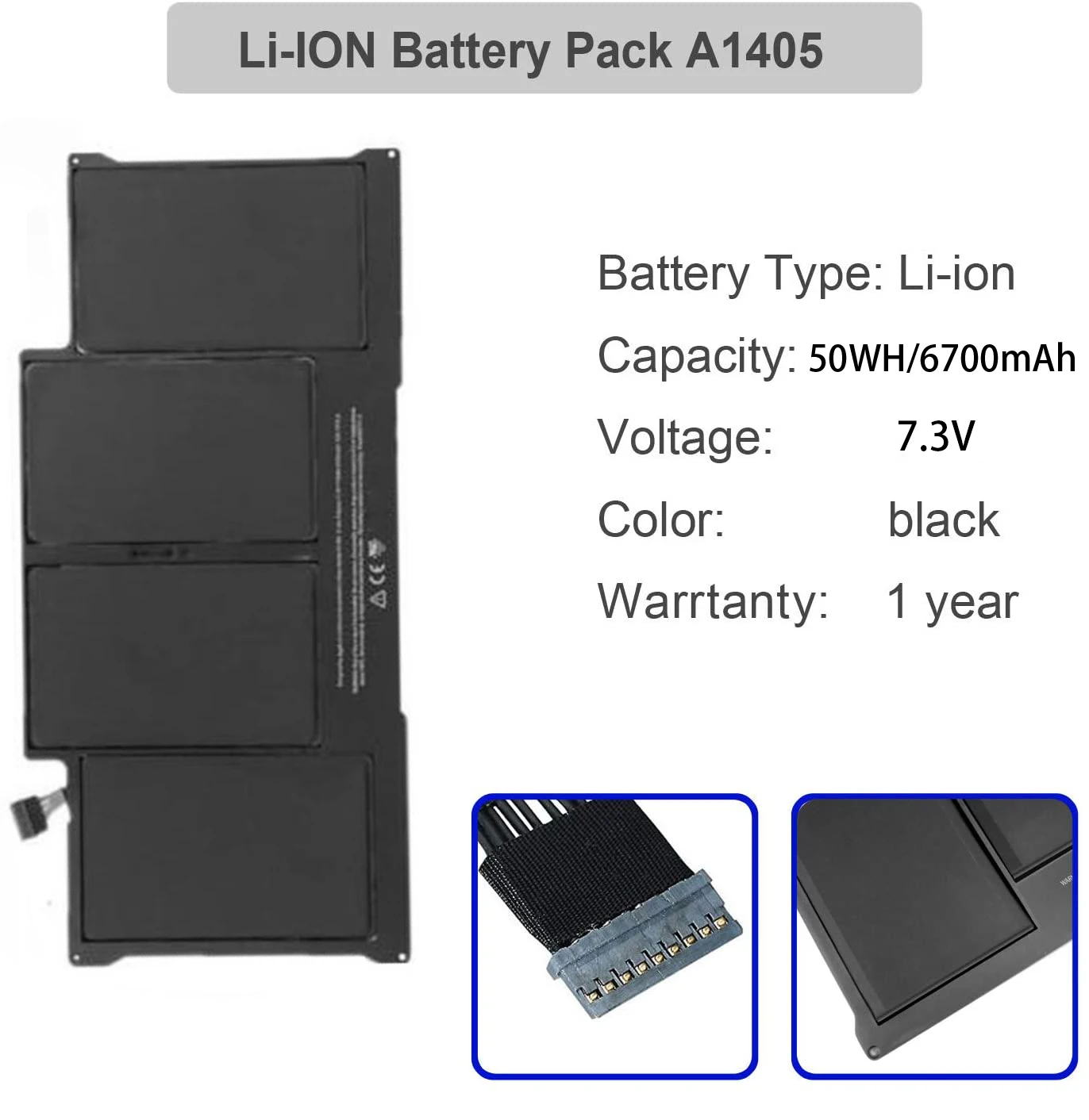 Аккумулятор A1466 A1369 для ноутбука Apple Macbook Air 13 дюймов A1405 A1496 A1377 2010 2011 2012 2013 2014 2015 2017