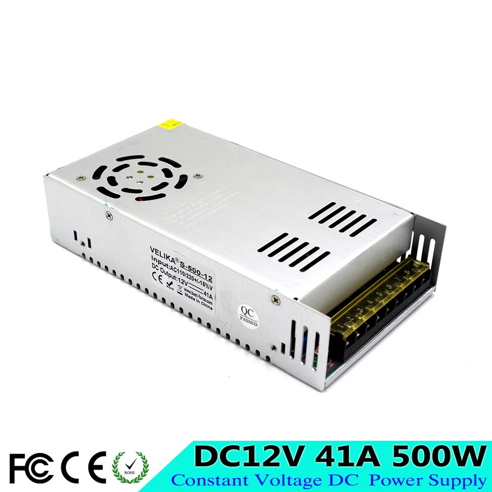 Импульсный источник питания небольшого объема с одним выходом 12 В 500 А 110 Вт 220