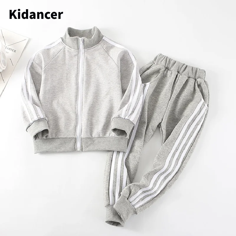 Детский комплект одежды из 2 предметов для мальчиков и девочек весенне-осенняя