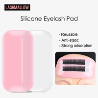 silicone eyelash pad for professional eyelashes extensions reusable forehead lash holder stand pallet flexible makeup tools