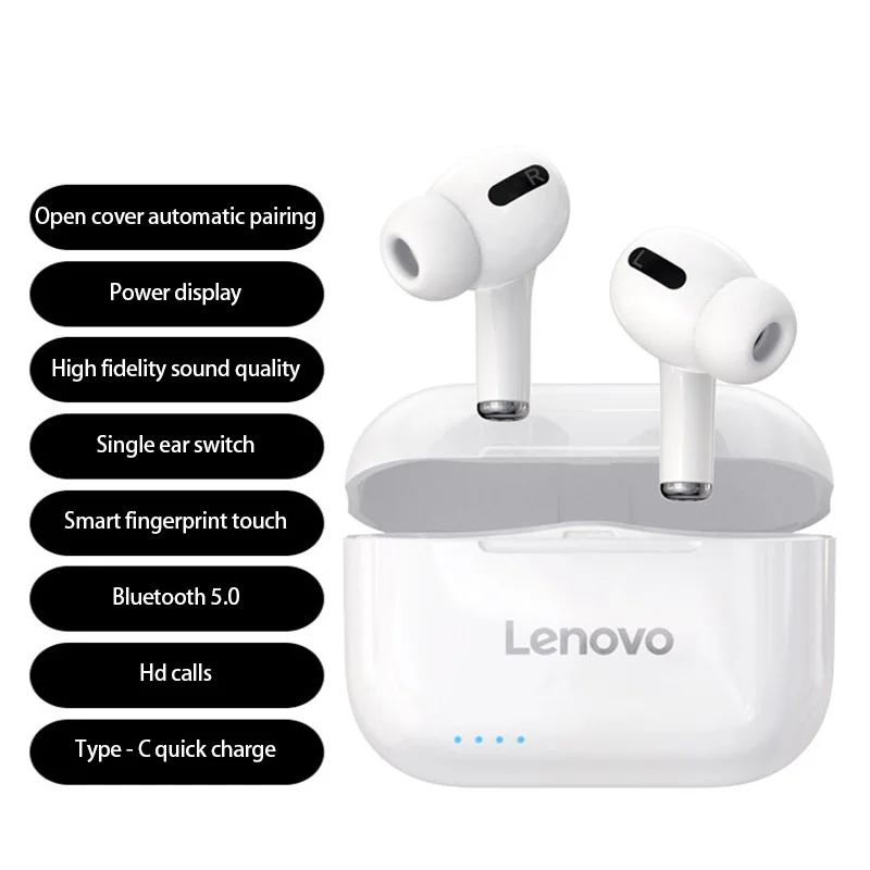 

Lenovo LP1S TWS Bluetooth 5 .0 Headset Noise Reduction HIFI Low Tone Touch Stereo Wireless Headset