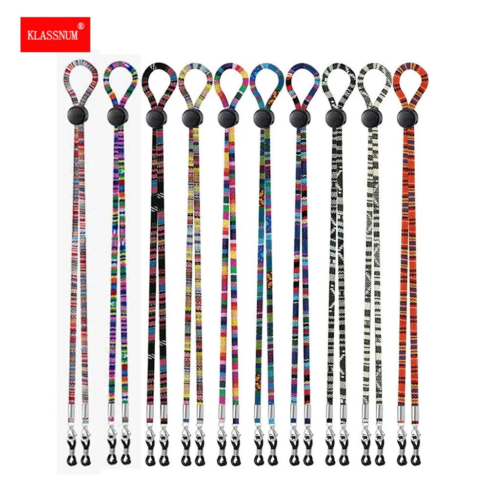 Регулируемые нейлоновые Висячие маски для лица веревка с этническим рисунком