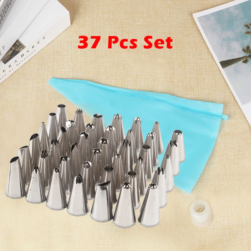 37 шт. набор из нержавеющей стали глазурь трубопроводов насадки украшения