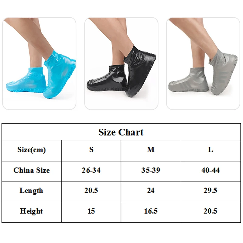 2019 Женская многоразовая Нескользящая водонепроницаемая обувь для дождя Чехлы