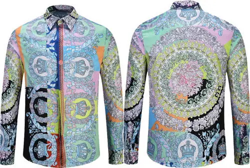 shirt06 EDSON ARANTES, мужская рубашка, модная, необычная, роскошный дизайн, платье с принтом, рубашка, мужская, с длинным рукавом, 3D, Цветочный, повседневная, приталенная, вечерние, рубашки - Цвет: shirt06