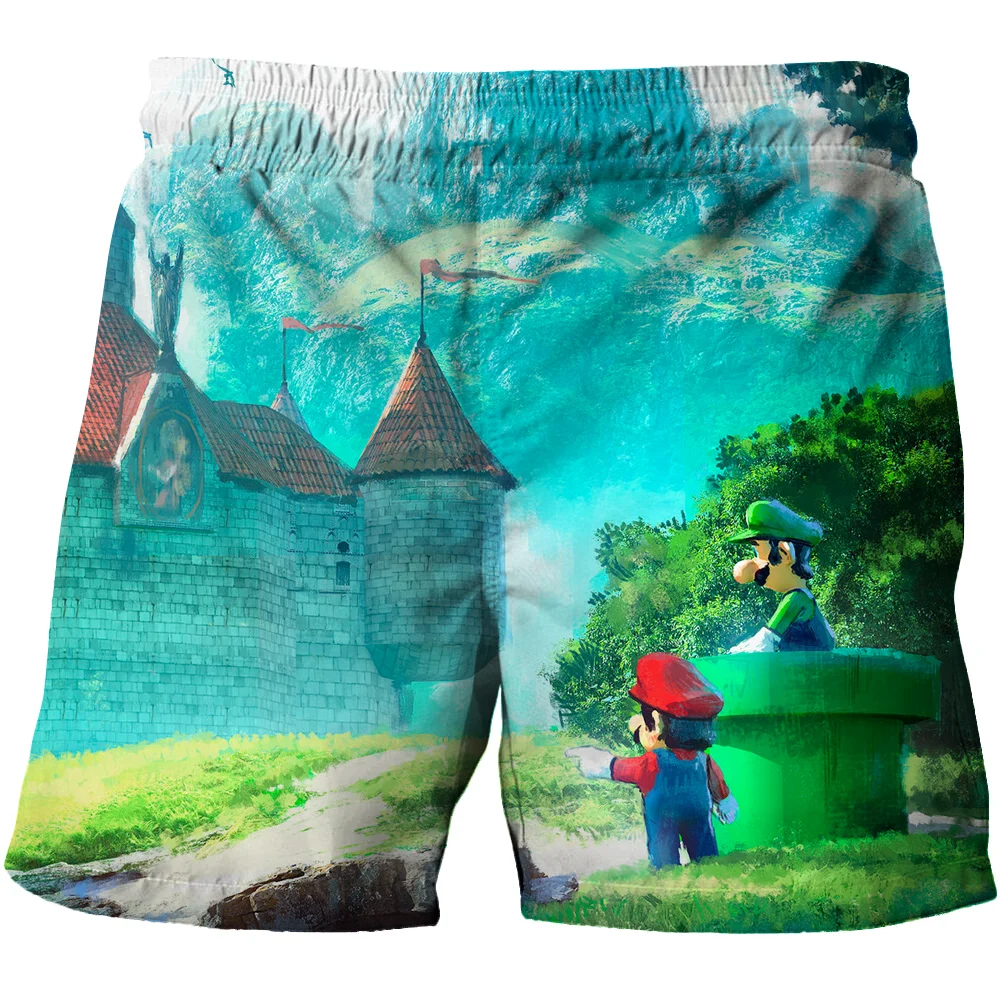 

2021 New Summer Kids Shorts for Girls Fashion Kids 3D Cartoon Anime Printed Beach Shorts Children Casual Fashion Swimming Shorts