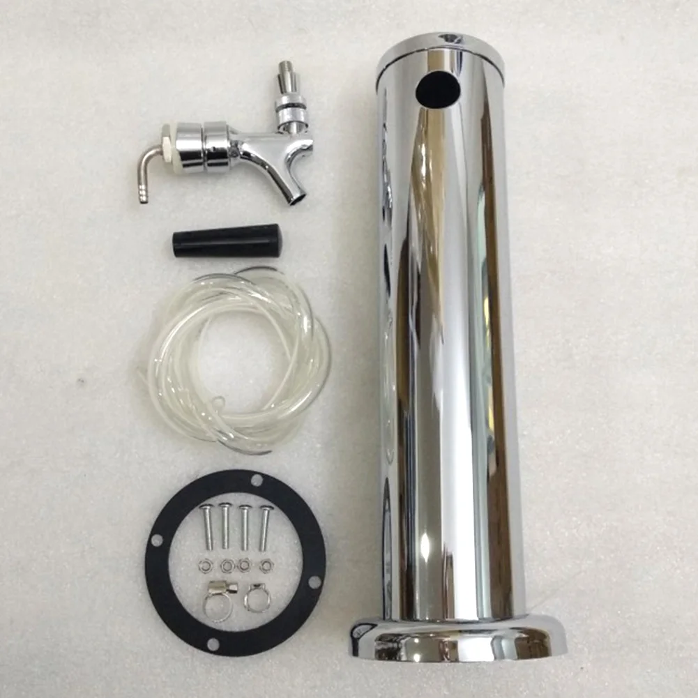 

Beer Tower Easy Install Brew Tool Dispensing Bar Accessories Single Tap With Accessory Adjustable Stainless Steel Drinking Wine
